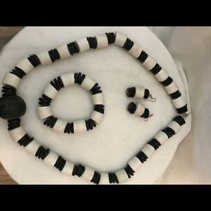 Hand crafted beaded necklace  set made in Ghana